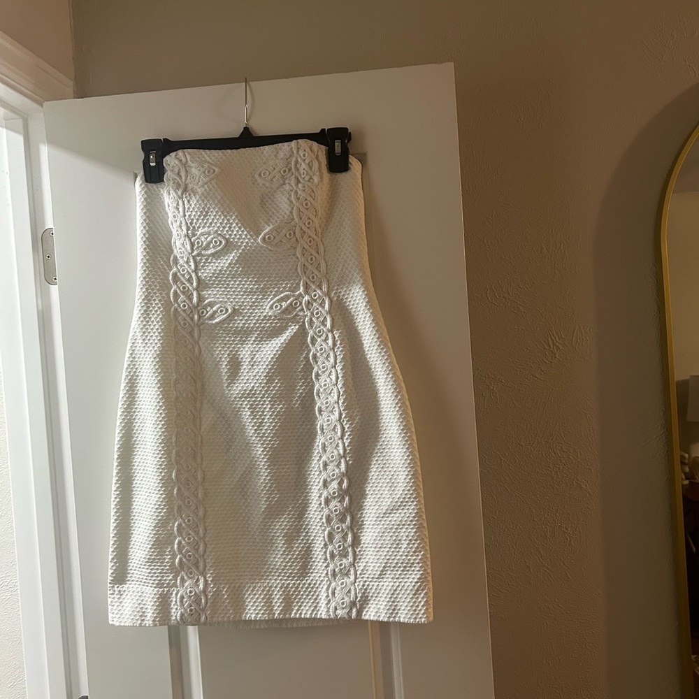 White Textured dress Lilly Pulitzer size 4